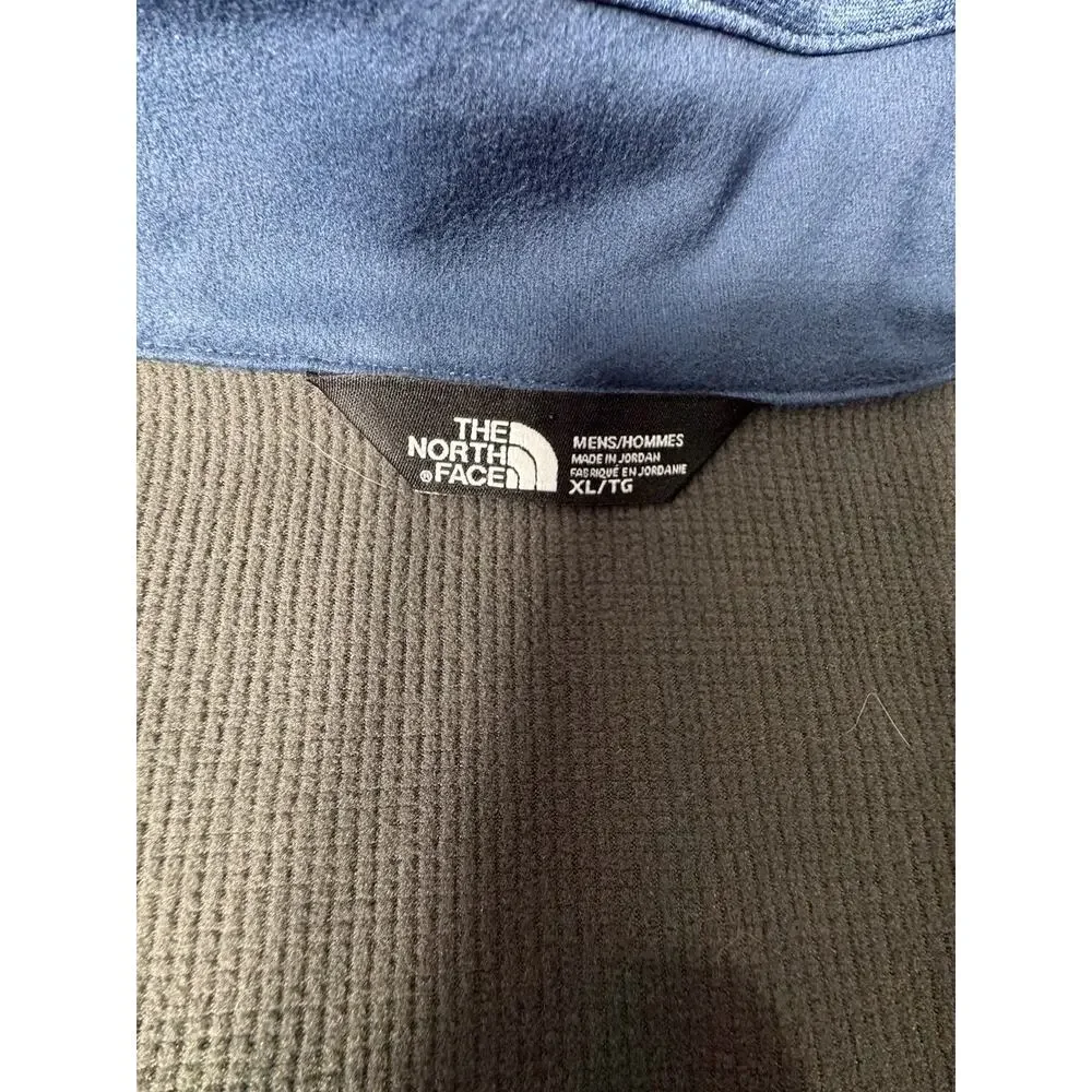 The North Face Jacket Mens XL Blue Windwall Full Zip Soft Shell Stretch